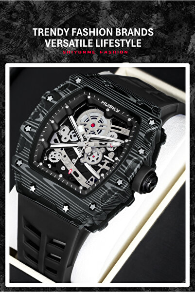 shiyunmei Men’s Premium Barrel-Shaped Watch - Exquisite Texture, Multi-Scene Sports & Daily Wear
