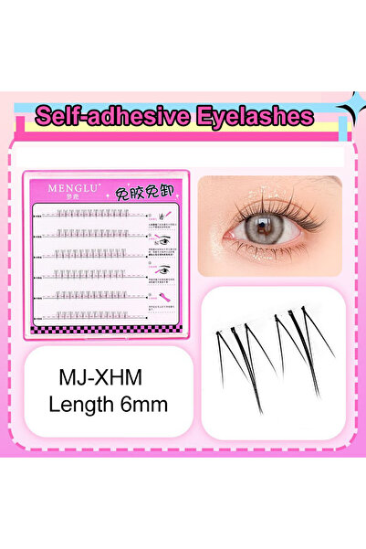 Choice18 رموش MJ-XHM ذاتية اللصق رموش متجمعة بدون غراء رموش فردية رموش Soft Idol متجمعة