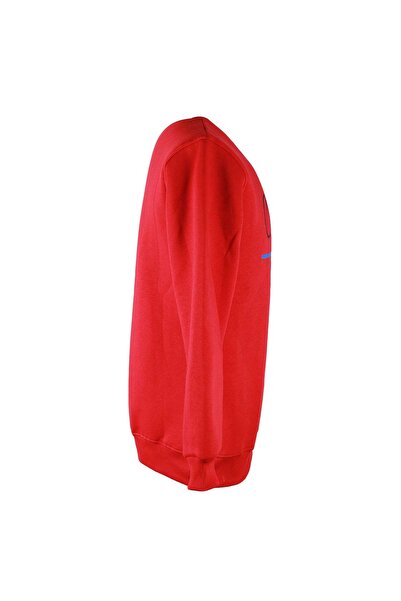 trender Country Print 0 Collar 3 Thread Red Men's Sweatshirt 26Kl71G08008