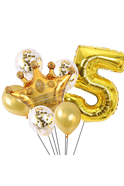 Generic مجموعة من 8 قطع لحفلات أعياد الميلاد من الأول إلى التاسع، بالونات من ...