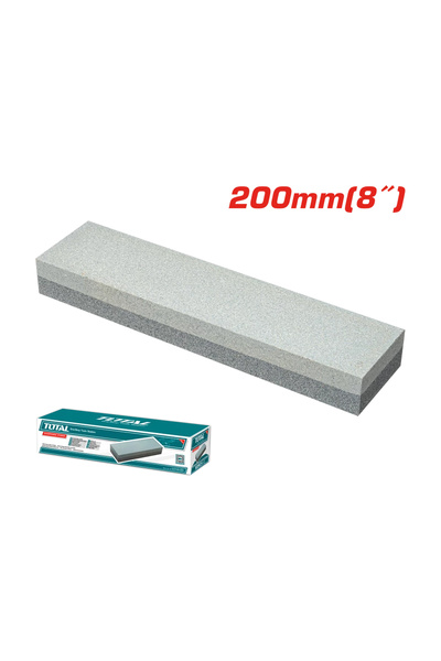 TOTAL 8 Inch Double Sided Sharpening Stone 200mm Knife Chisel Blade Whetstone