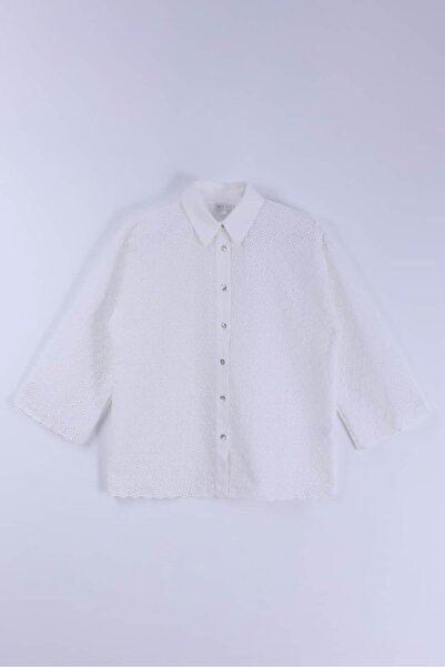 By Mare Style Olympe Brode White Shirt