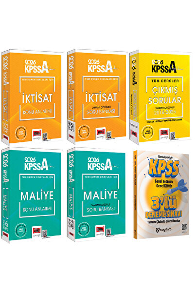 Yargı Yayınları 2026 KPSS-A Grubu Tüm Kurum Sınavları İçin İktisat-Maliye Kon...