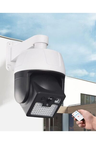 Generic CRONY HW-5118-1 Solar Powered LED Wall Lamp (Fake Camera, Motion Induction)