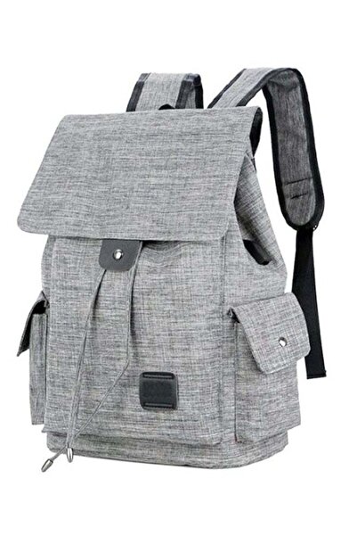 Generic USB Charging Laptop Backpack Grey