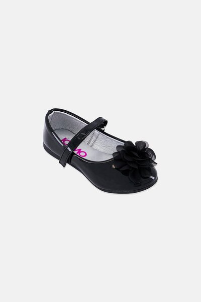 Josmo Toddlers Girl Velcro Closure Shoes, Black
