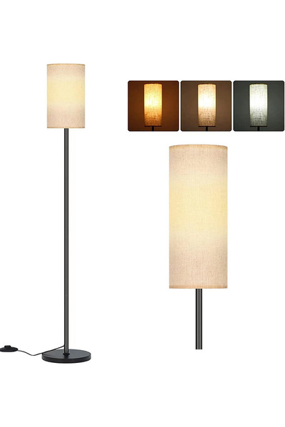 OTO1 TECH Floor Lamp, 3 Color Temperature Modern LED Standing Lamp, Elegant Tall Light
