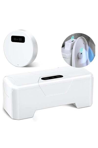 Arabest سيفون المرحاض الأوتوماتيكي، طقم سيفون المرحاض المُحسّن بدون لمس، طقم بديل سيفون المرحاض