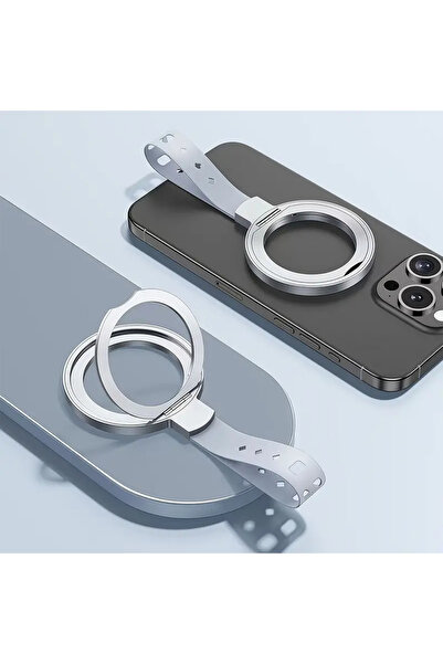 Generic Magnetic Phone Ring Holder – 360 Rotation, Strong Grip MagSafe Compatible Stand for iPhone Series