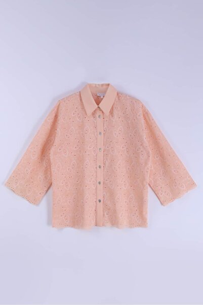 By Mare Style Olympe Brode Salmon Shirt