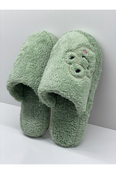 Moda Frato Frog Frog Indoor Women's House Slippers Daily Comfortable Winter Slippers