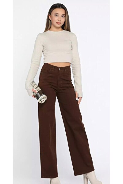 LA TUBA Milan//New Season//High Waist//Stretchy//Women's Palazzo Jeans