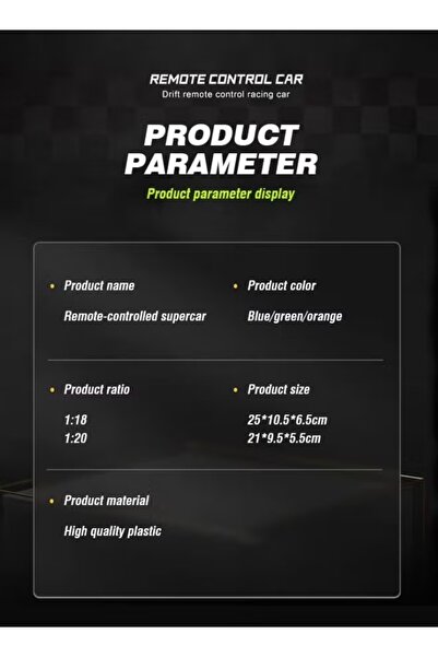 Generic RC Remote Control Racing Car Toy Rechargeable Toy Racing Car 1:20 Diecast Collectible Car Toy