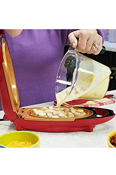 Genaric Red Copper 5 Minute Chef Electric Cooker Non-Stick Anti Scratch Surface Grill Pan