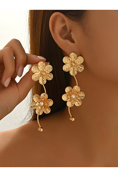 Take Two By Styli Women Metal Floral Earrings
