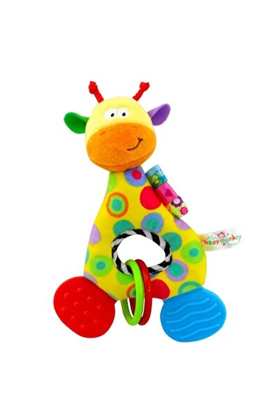 KERNOWSUN Jucărie zornăitoare girafă pentru bebeluși - Gigi, jucărie senzoria...