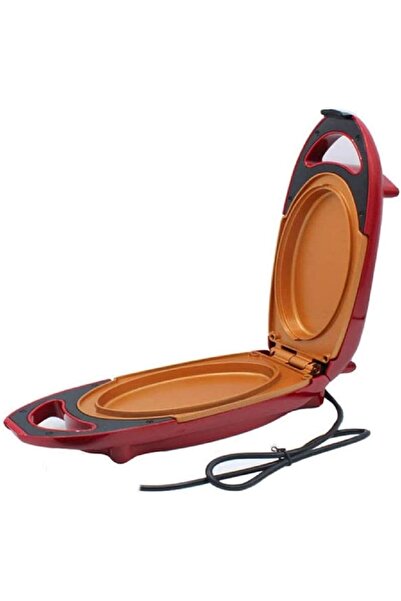 Genaric Red Copper 5 Minute Chef Electric Cooker Non-Stick Anti Scratch Surface Grill Pan