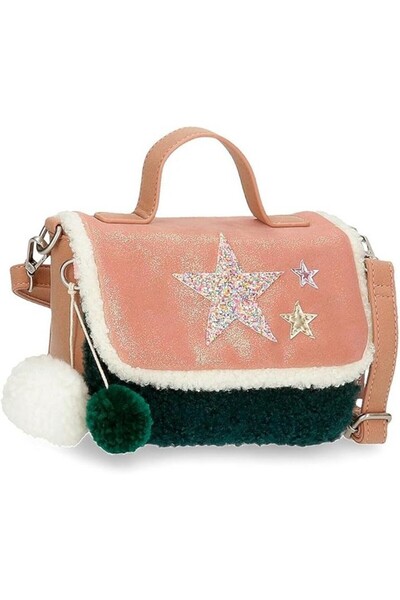 OEM Gentuta Enso Messenger Shine Stars pentru fete,1 compartiment cu fermoar,...