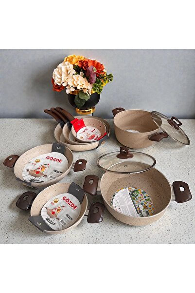 BARITCIOGLU Granite Cookware Set 9 Pieces