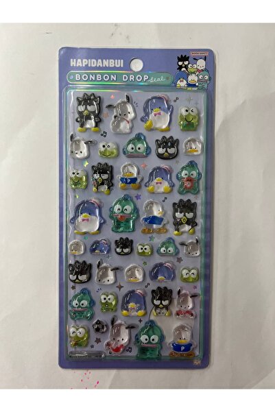 SANRIO Hapidanbui Bonbon Drop Dolgulu Japon Sticker Çıkartma