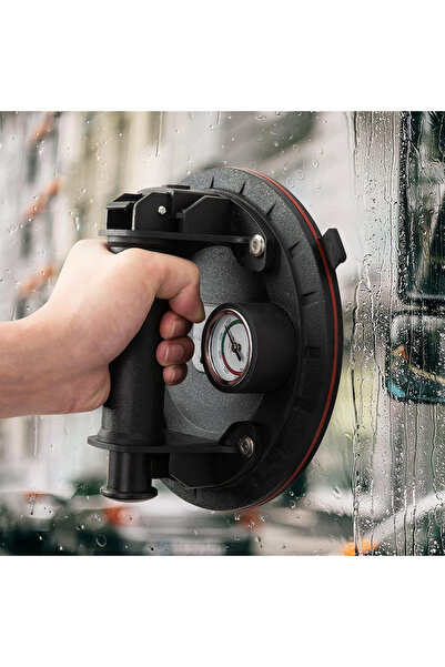 Generic 200mm Vacuum Suction Cup Lifter with Pressure Gauge for Glass Tiles Stone Furniture