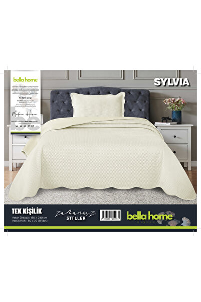 Bella Home Sylvia Bedspread Single Cream