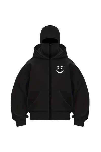 LUNAVISTA Στυλ Vers Μπαλακλάβα Με Πλήρως Φερμουάρ Κουκούλα Μάσκας Κουκούλας