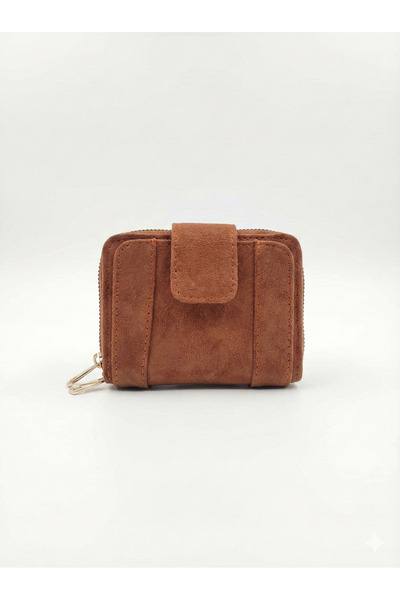 UCCELLO Жіночий міні-гаманець із замші (багатосекційний – на блискавці, з маг...