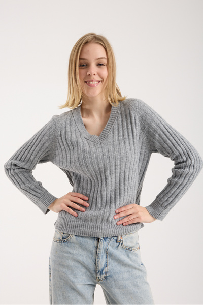 WOMENTİ Soft Textured Knitwear Sweater