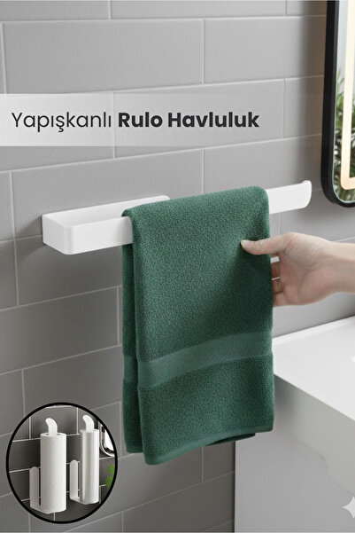 Orvila Yapışkanlı Duvar Tipi Metal Havluluk – Modern Kağıt Havlu Tutucu - Hav...