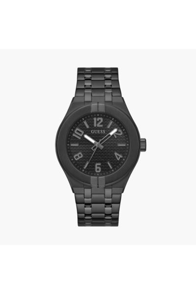 Guess Men's 44 MM Black Analog Stainless Steel Strap Watch | GW0661G3