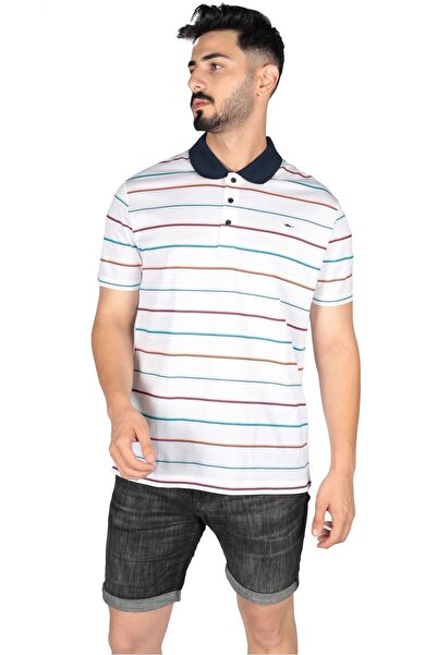 PAUL&SHARK MEN'S KNITTED POLOSHIRT C.WCOTTON