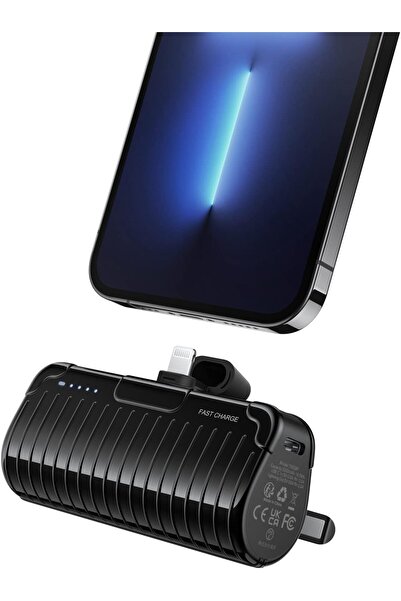 Veger 5000mAh Mini Portable Charger Power Bank with 20W PD & Foldable Stand for iPhone