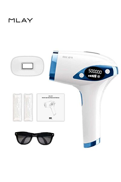 Mlay T4 Ice Cooling IPL Laser Hair Removal Device, 500,000 Flashes, 5 Energy Levels