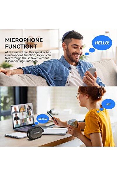 Generic J-BRAUV Mini Portable Bluetooth Speaker (Bluetooth 5.3, IP67, TWS, 8W)