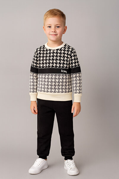 CiciTime Çocuk Modası Erkek Çocuk Uzun Kollu Kreş ve Okul İçin Günlük Alt Üst...