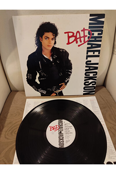 Plakperest MICHAEL JACKSON - Bad - 1987 Japonya Basım LP Plak Albüm 2.EL