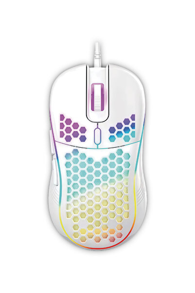 MTL Kablolu RGB Işıklı Grafik ve Oyuncu Mouse - Honeycomb Petek Tasarım 1200 ...