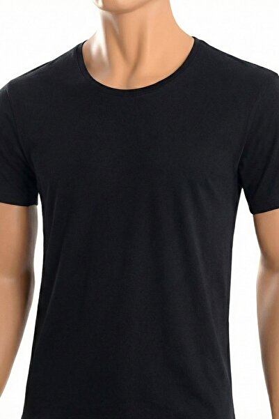 Öts Ανδρικό μπλουζάκι με ανοιχτό γιακά με μισό μανίκι (100% βαμβάκι)