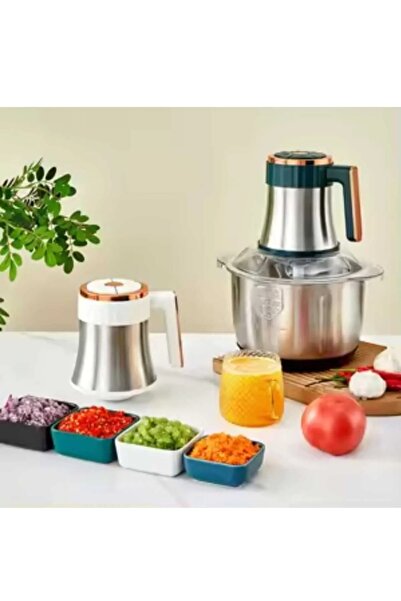 Home BCSHS 3 LÜ SET çeyiz 8 Lt Kıyma ve Sebze Doğrayıcı 1 ADET Öğütücü 1 Adet...