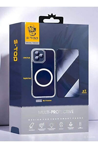 no markte حزمة حماية كاملة لهاتف iPhone 16 Pro Max مع غطاء شحن لاسلكي (MagSafe)