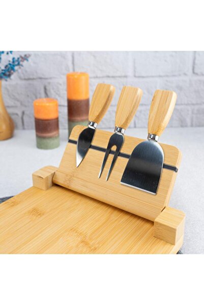 Ünsal Showroom Castello 4 Piece Cheese Serving Set B5953