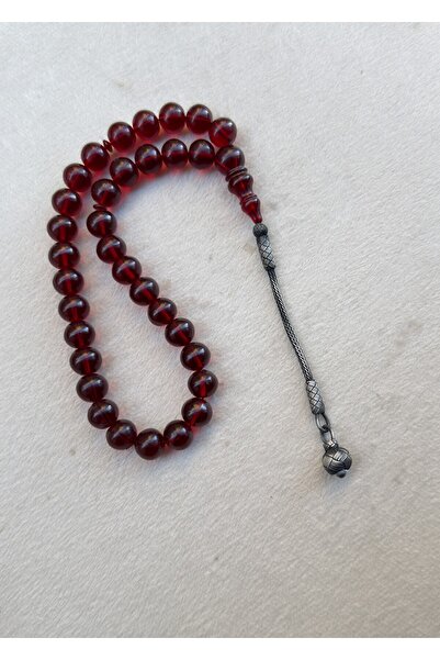 KAZZAZE سبحة فضية كازازيي بشرابة واحدة، هدية، مصنوعة يدويًا بحرفية خاصة، من العنبر الملون، منتج في علبة