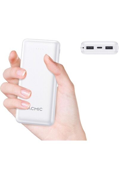 Generic ACMIC 20000mAh Ultra Slim Portable Power Bank - White