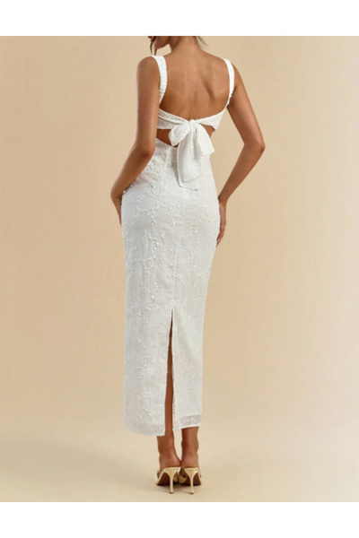 Sheya Shein maxi dress, white