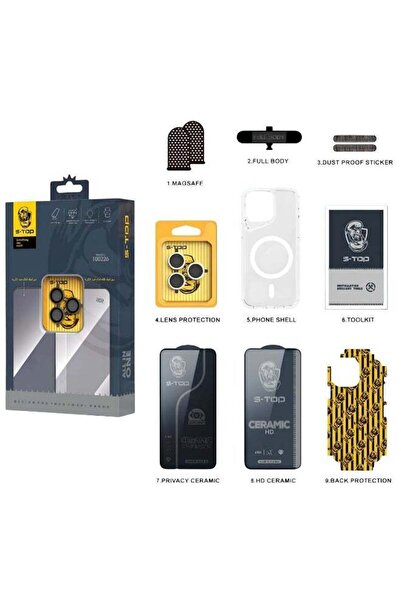 no markte مجموعة حماية كاملة 8 في 1 تدعم الشحن بتقنية MagSafe، متوافقة مع iPh...