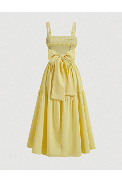 Sheya Shein midi dress, yellow