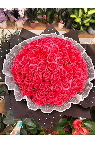 kurt41 99 Adet Gül Buketi ile Sevginizi İfade Edin yapayı buket