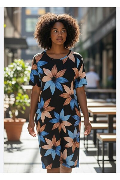 KapadokyaButik 44-46 Size Viscose Dress