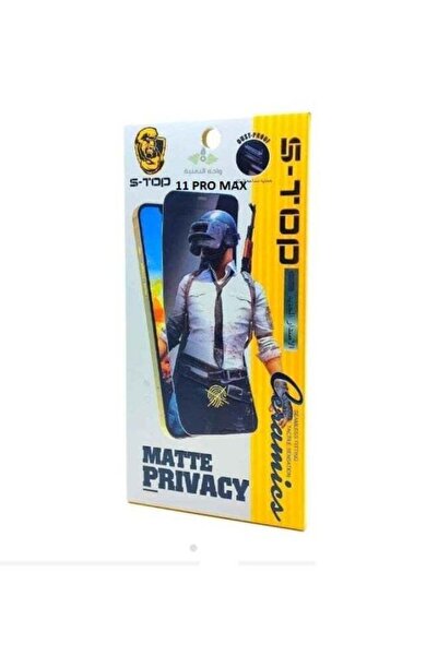 no markte حماية شاشة سيراميكية S-TOP ضد بصمات الأصابع تدعم الخصوصية لهاتف iPh...